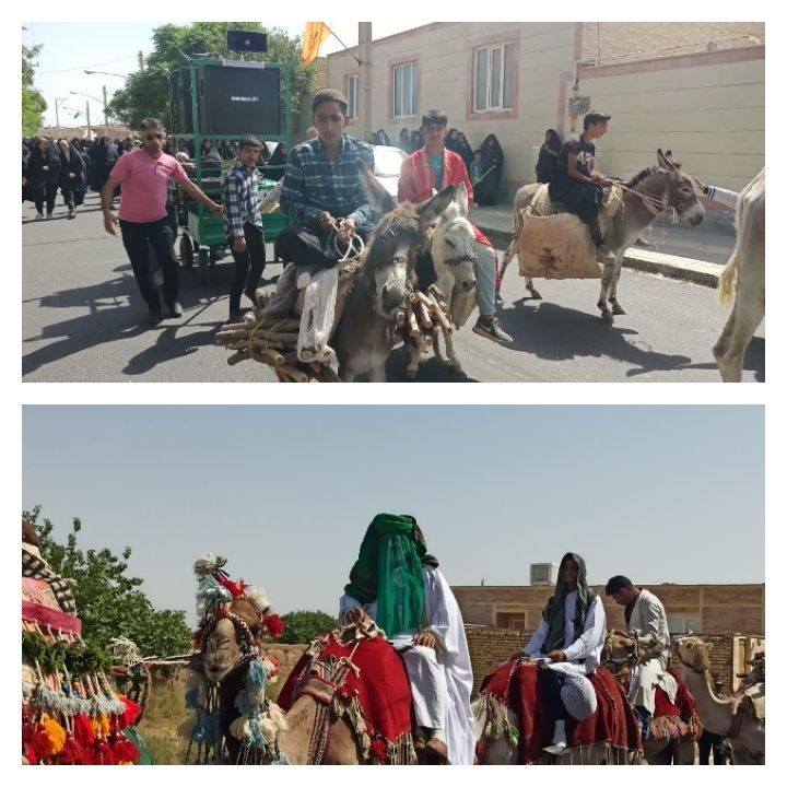 اجرای مراسم نمادین کاروان حجت الوداع و نمایش میدانی غدیر در ساعت اولیه روز عید غدیر خم با همکاری مردم و مسئولین محلی در روستای ده آباد از توابع بادرود.